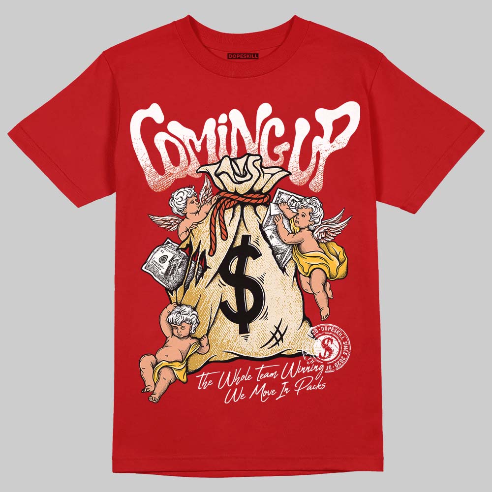Nigel Sylvester x Air Jordan 4 ‘Brick by Brick’ DopeSkill T-Shirt Money Bag Coming Up Graphic Streetwear - Red
