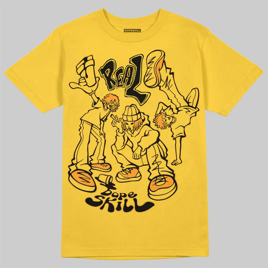 Jordan 4 Retro “Vivid Sulfur” DopeSkill Yellow T-Shirt Real Y2K Players Graphic Streetwear