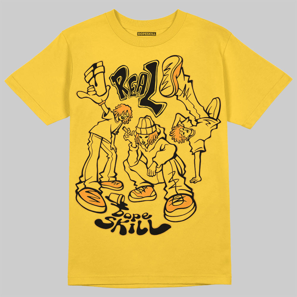 Jordan 4 Retro “Vivid Sulfur” DopeSkill Yellow T-Shirt Real Y2K Players Graphic Streetwear