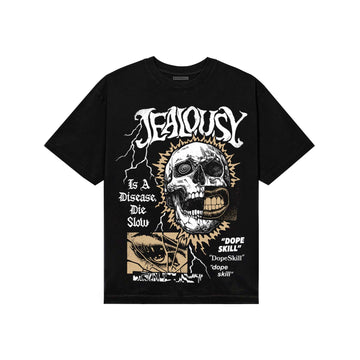 TAN Sneakers DopeSkill T-Shirt Jealousy Graphic Streetwear - Black