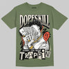 Jordan 3 “Medium Olive” aka “Family Affair” DopeSkill T-Shirt Sorry I've Been Trappin Graphic Streetwear - Military Green