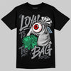 Jordan 5 Wolf Grey DopeSkill T-Shirt Loyal To The Bag Graphic Streetwear - Black