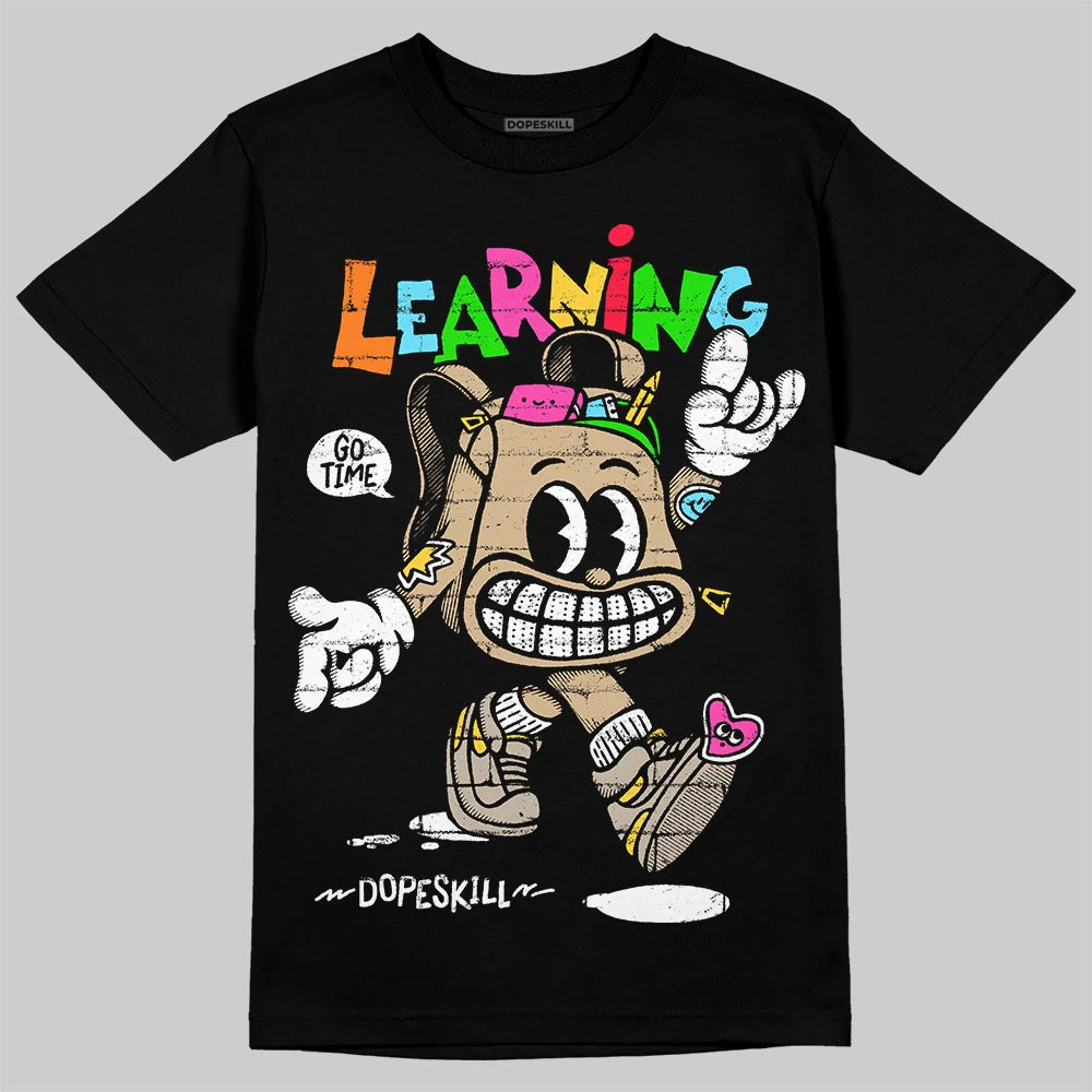 TAN Sneakers DopeSkill T-Shirt Learning Graphic Streetwear - black