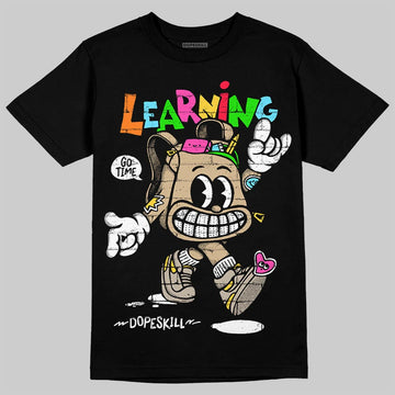 TAN Sneakers DopeSkill T-Shirt Learning Graphic Streetwear - black