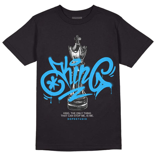 Jordan 2 Low "University Blue" DopeSkill T-Shirt King Chess Graphic Streetwear - Black