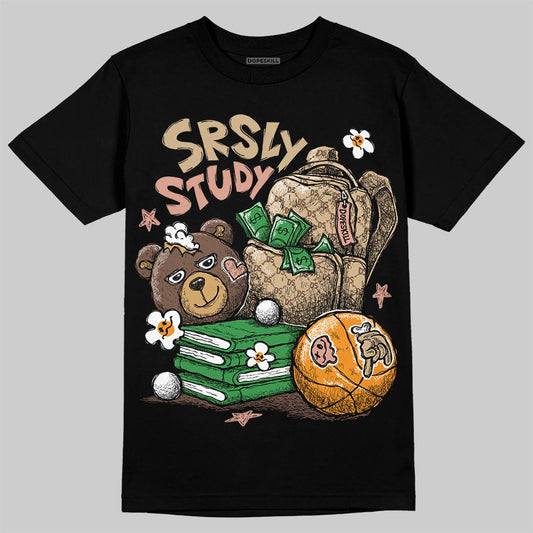 TAN Sneakers DopeSkill T-Shirt SRSLY Study Graphic Streetwear - Black