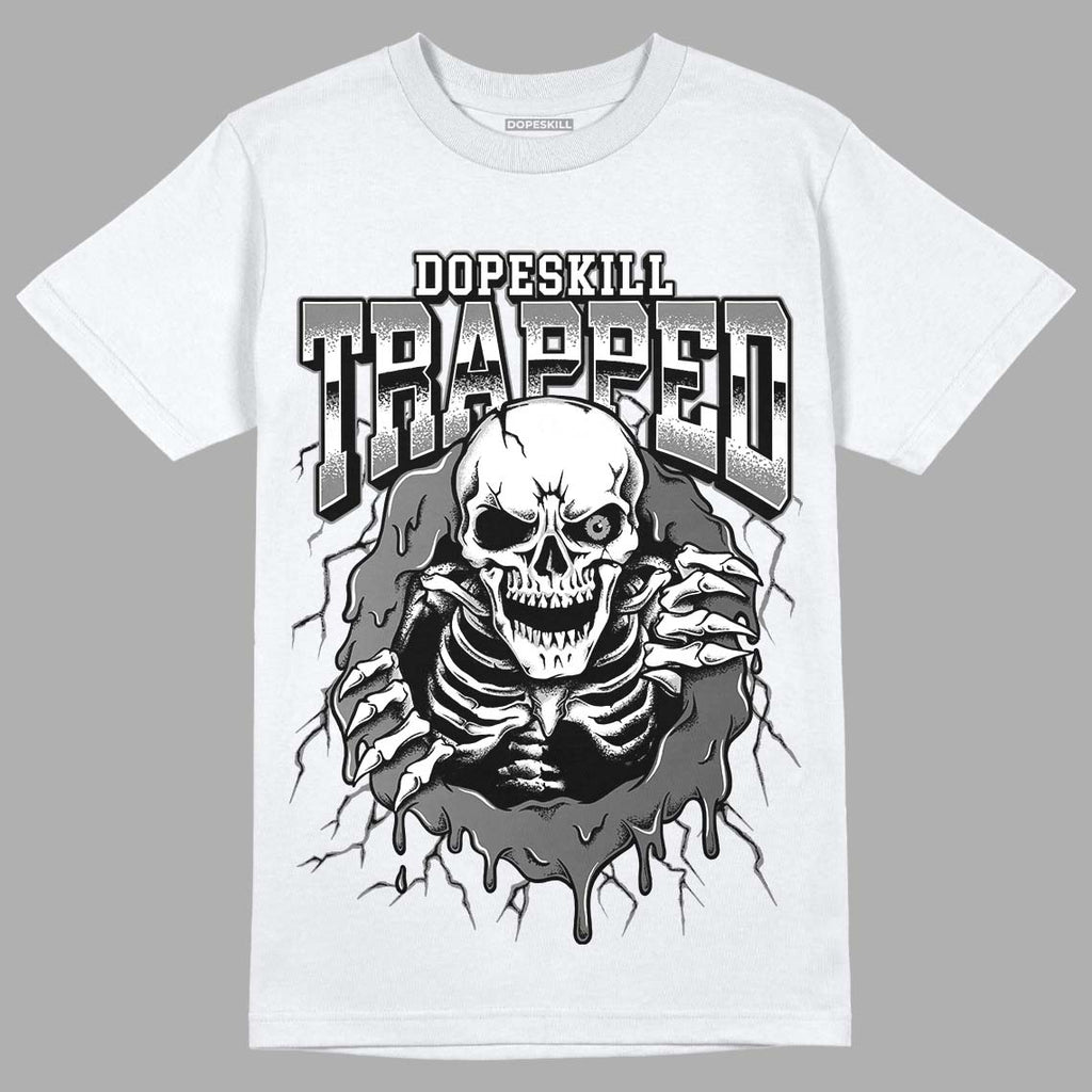 Jordan 12 Playoffs DopeSkill T-Shirt Trapped Halloween Graphic Streetwear - White