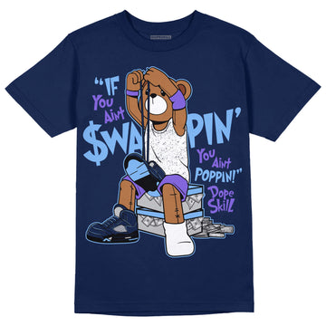 Jordan 5 SE “Georgetown” DopeSkill Midnight Navy T-Shirt If You Aint Graphic Streetwear