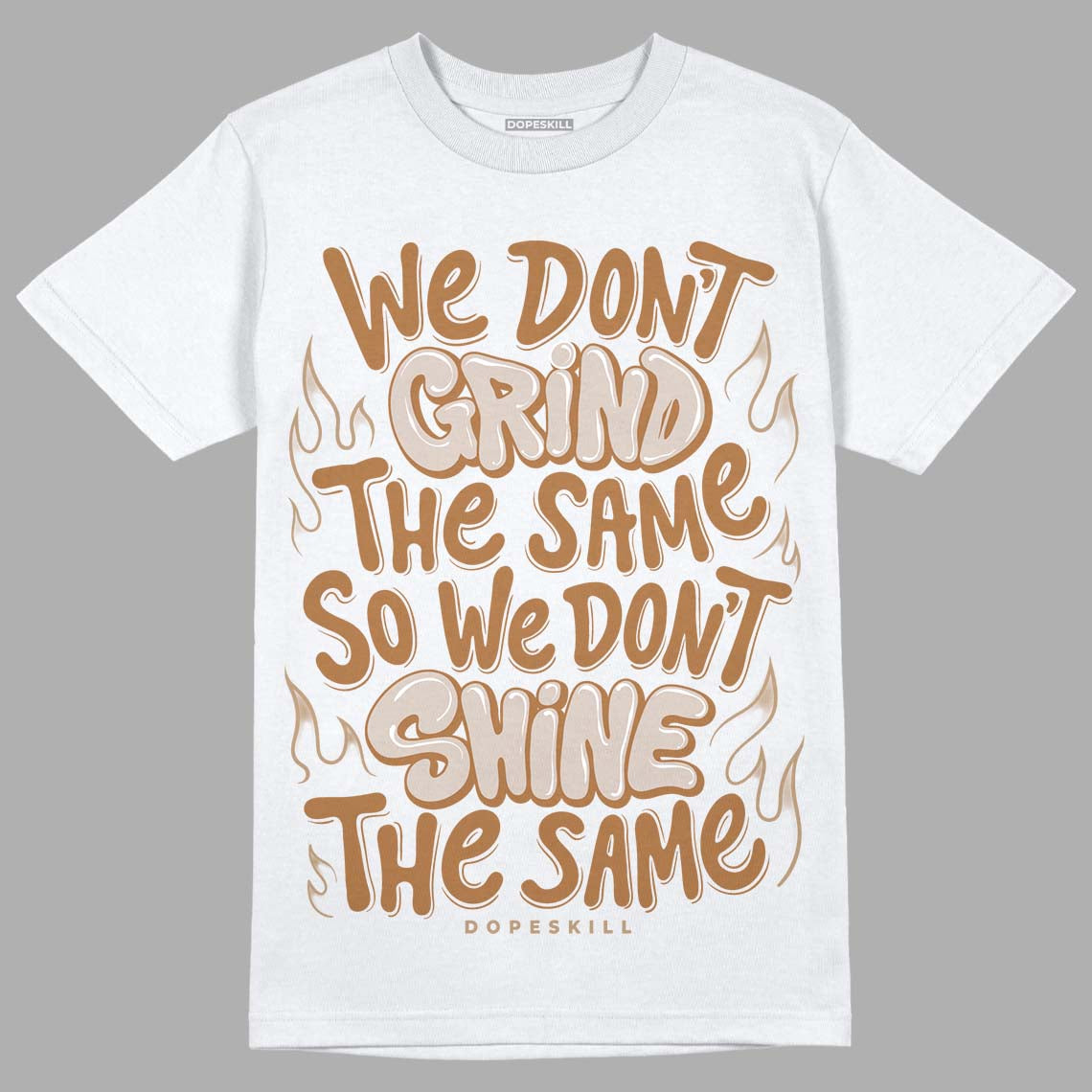 Jordan 3 Retro Palomino DopeSkill T-Shirt Grind Shine Graphic Streetwear - White