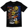 Dunk Low Futura Orange Blaze DopeSkill T-Shirt Side Hustle Graphic Streetwear - Black