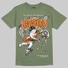 Jordan 4 Retro OG SP Undefeated (2025) DopeSkill T-Shirt Nevermind Graphic Streetwear - Military Green