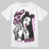 Jordan 4 WMNS “Orchid” DopeSkill T-Shirt New H.M.O Graphic Streetwear - White