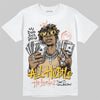 TAN Sneakers DopeSkill T-Shirt All Hustle No Luck Graphic Streetwear - White 