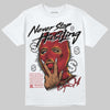 Jordan 14 Retro Ferrari (2025) DopeSkill T-Shirt Never Stop Hustling Graphic Streetwear - WHite 
