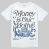 Jordan 9 Retro 'Flint Grey' 2026 DopeSkill T-Shirt Money Is Our Motive Typo Graphic Streetwear - White