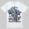 Jordan 5 Black University Blue DopeSkill T-Shirt True Love Will Kill You Graphic Streetwear - White 