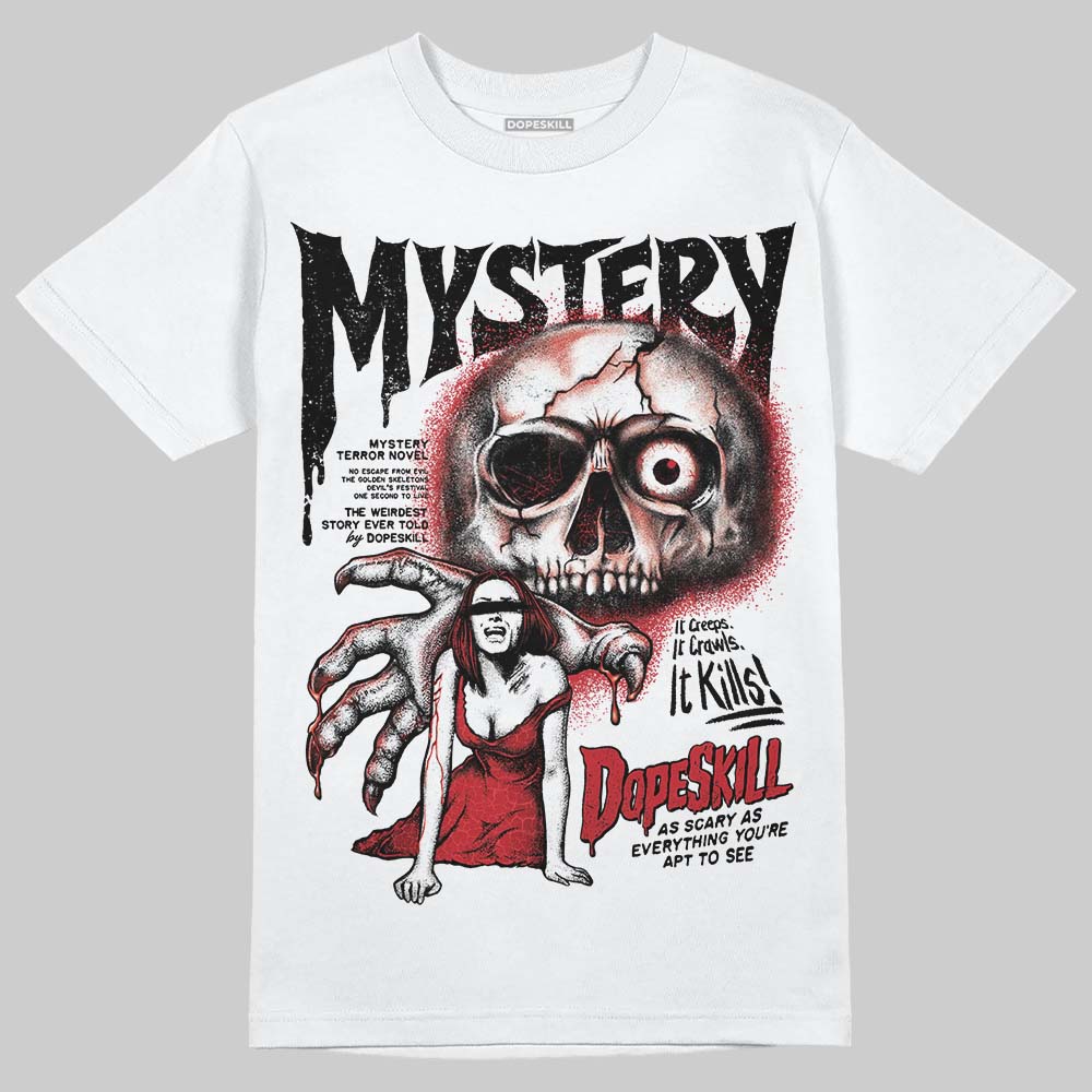 Jordan 1 High OG “Ruby” DopeSkill T-Shirt Mystery Ghostly Grasp Graphic Streetwear - White