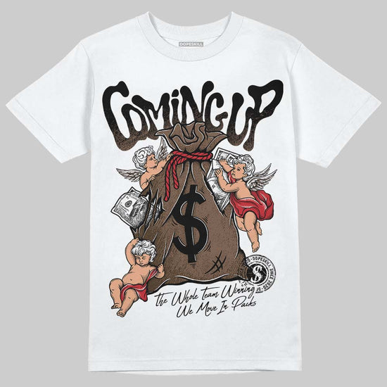 Jordan 9 'Olive' DopeSkill T-Shirt Money Bag Coming Up Graphic Streetwear - White