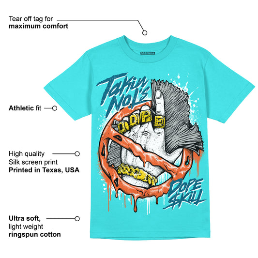 Dunk Dolphins DopeSkill Tahiti Blue T-shirt Takin No L's Graphic