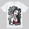 Jordan 12 Black Wolf Grey DopeSkill T-Shirt New H.M.O Graphic Streetwear - White