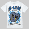 Jordan 11 Retro Low Diffused Blue DopeSkill T-Shirt Crying Heart Graphic Streetwear - White