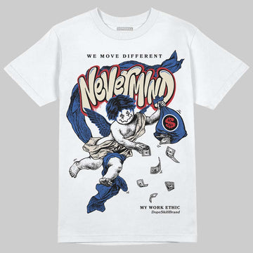 Jordan 1 Low Travis Scott x Fragment DopeSkill T-Shirt Nevermind Graphic Streetwear - White
