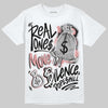 Harris Tweed x Wmns Dunk Low 'Black Phantom' DopeSkill T-Shirt Real Ones Move In Silence Graphic Streetwear - White 
