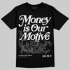 Jordan 9 Retro 'Flint Grey' 2026 DopeSkill T-Shirt Money Is Our Motive Typo Graphic Streetwear - Black