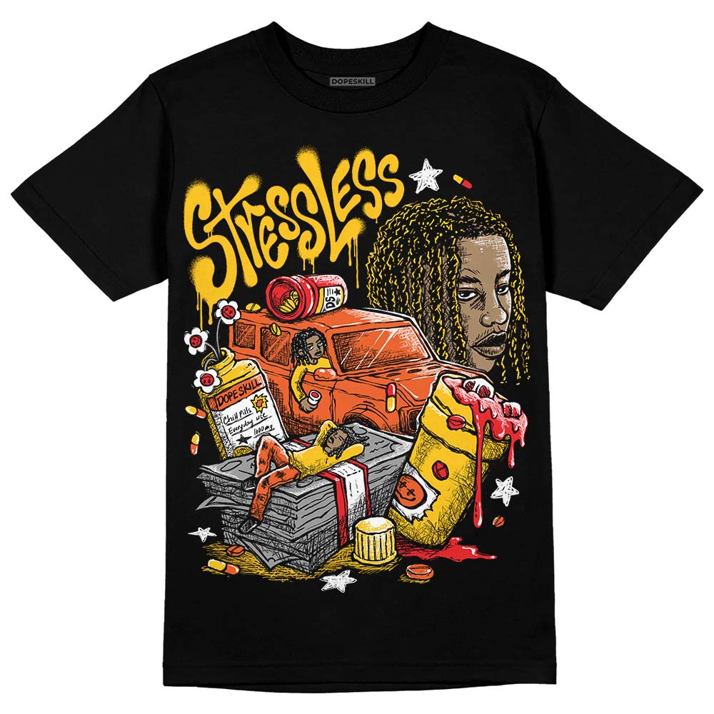 Yellow Sneakers DopeSkill T-Shirt Stressless Graphic Streetwear - Black