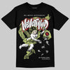 Jordan 5 “Luminous Green” DopeSkill T-Shirt Nevermind Graphic Streetwear - Black