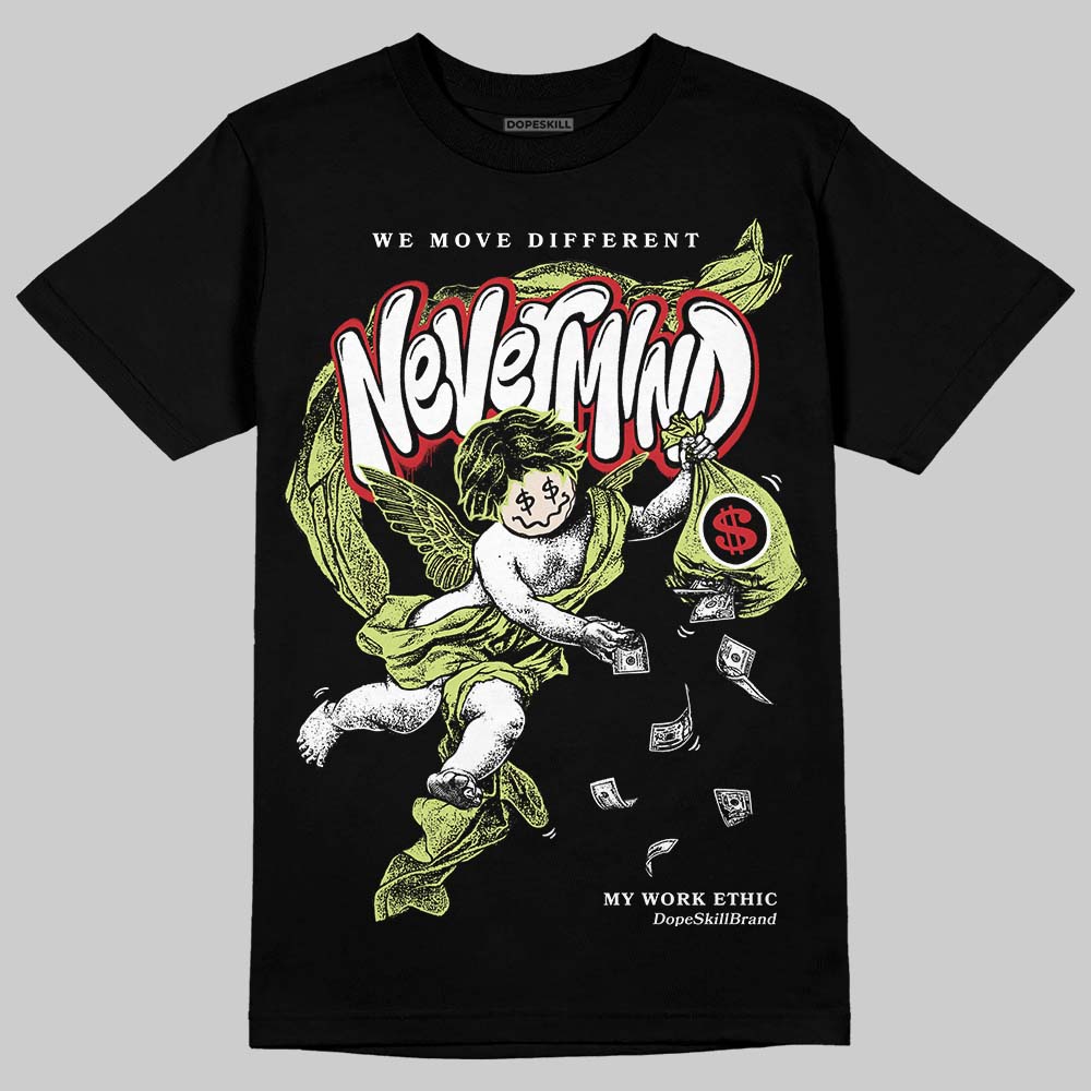 Jordan 5 “Luminous Green” DopeSkill T-Shirt Nevermind Graphic Streetwear - Black