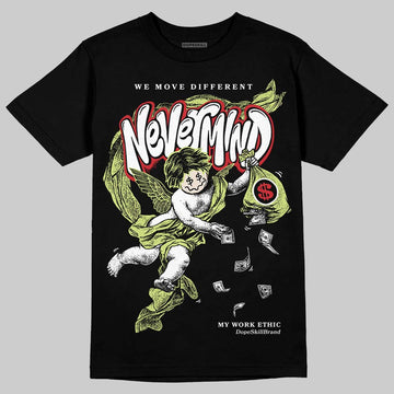Jordan 5 “Luminous Green” DopeSkill T-Shirt Nevermind Graphic Streetwear - Black