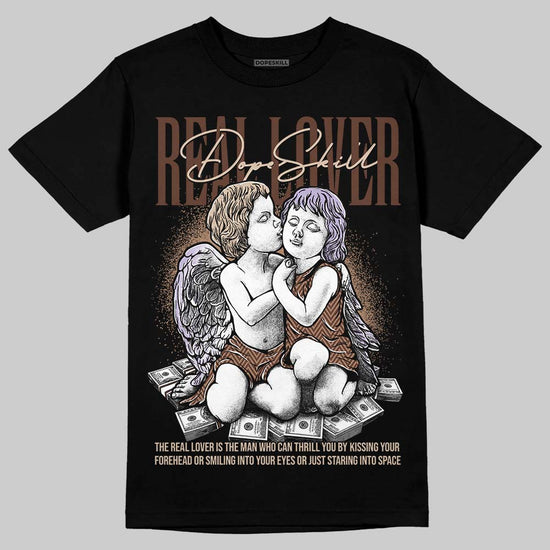 Harris Tweed x Wmns Dunk Low 'Sesame' DopeSkill T-Shirt Real Lover Graphic Streetwear - Black