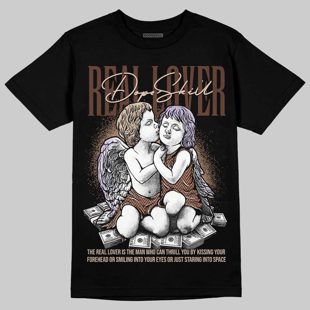 Harris Tweed x Wmns Dunk Low 'Sesame' DopeSkill T-Shirt Real Lover Graphic Streetwear - Black