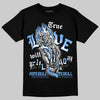 Jordan 5 Black University Blue DopeSkill T-Shirt True Love Will Kill You Graphic Streetwear - black