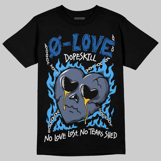 Jordan 11 Retro Low Diffused Blue DopeSkill T-Shirt Crying Heart Graphic Streetwear - Black