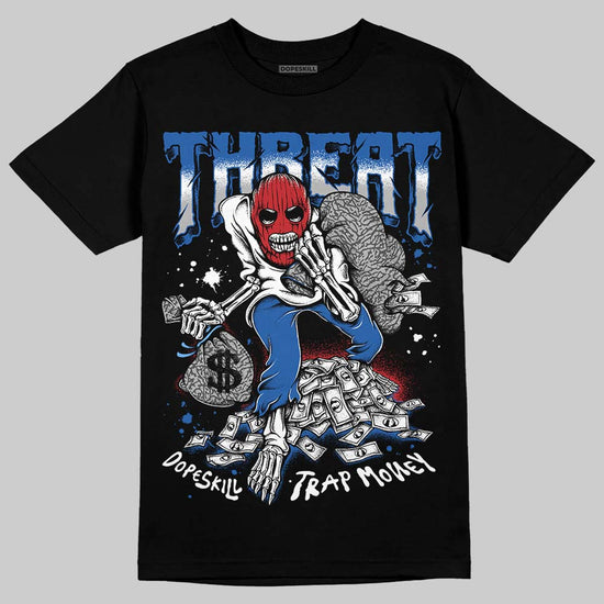 Jordan 3 "True Blue" DopeSkill T-Shirt Threat Graphic Streetwear - Black