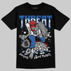 Jordan 3 "True Blue" DopeSkill T-Shirt Threat Graphic Streetwear - Black