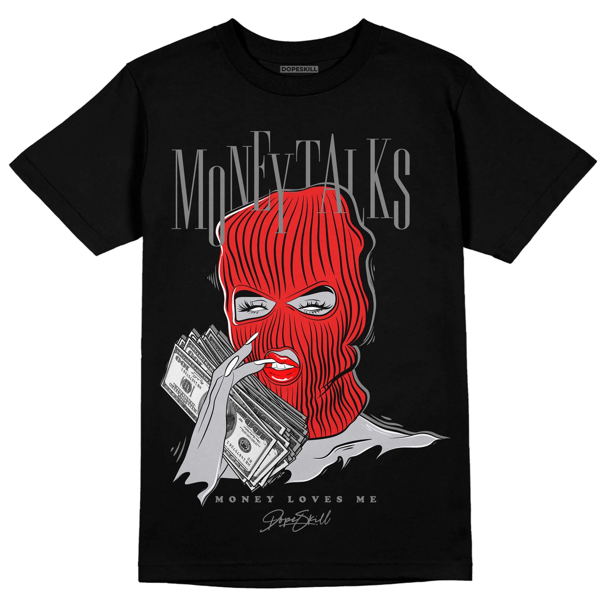 Grey Sneakers DopeSkill T-Shirt Money Talks Graphic Streetwear - Black