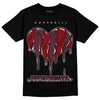 Jordan 5 Retro Burgundy (2023) DopeSkill T-Shirt Juneteenth Heart Graphic Streetwear - Black