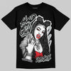 Jordan 12 Black Wolf Grey DopeSkill T-Shirt New H.M.O Graphic Streetwear - Black