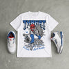 “True Blue” 3s DopeSkill T-Shirt Threat Graphic