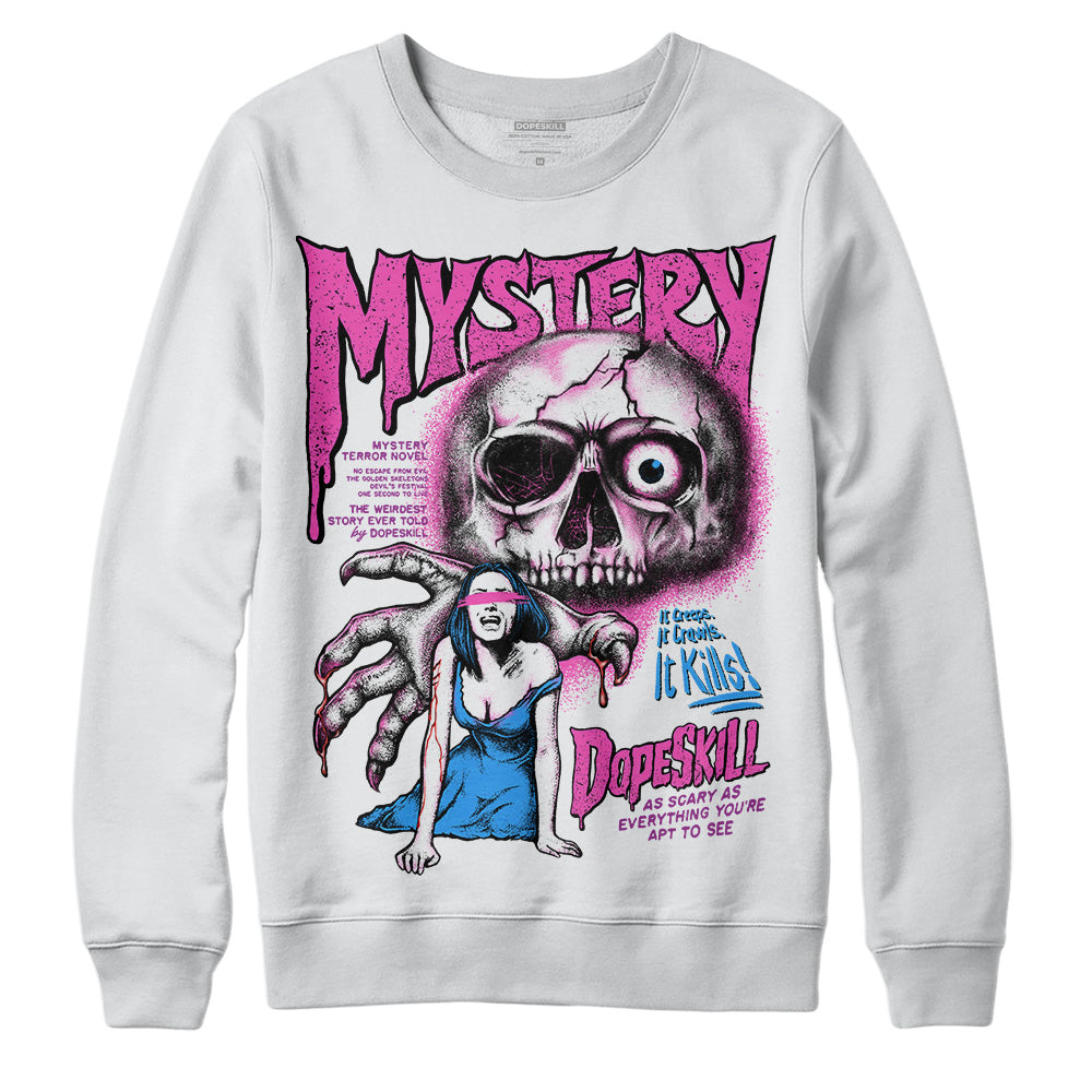 Jordan 4 GS “Hyper Violet” DopeSkill Sweatshirt Mystery Ghostly Grasp Graphic Streetwear - White