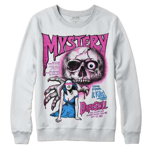 Jordan 4 GS “Hyper Violet” DopeSkill Sweatshirt Mystery Ghostly Grasp Graphic Streetwear - White