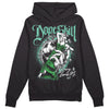 Jordan 1 High OG Green Glow DopeSkill Hoodie Sweatshirt Money Loves Me Graphic Streetwear - Black