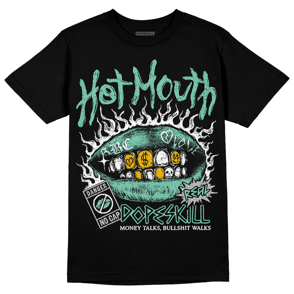 Jordan 3 "Green Glow" DopeSkill T-Shirt Hot Mouth Graphic Streetwear - Black