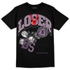 Jordan 2 “Mauve/Off-Noir” DopeSkill T-Shirt Loser Lover Graphic Streetwear - Black