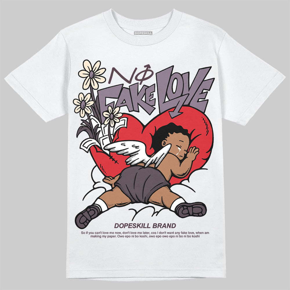 A Ma Maniere x Air Jordan 4 "Phantom" DopeSkill T-Shirt No Fake Love Graphic Streetwear - White