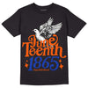 Dunk Low Futura Orange Blaze DopeSkill T-Shirt Juneteenth 1865 Graphic Streetwear - Black