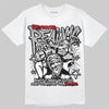 Jordan 4 OG “White Cement” DopeSkill T-Shirt Distorted Realms Graphic Streetwear - White